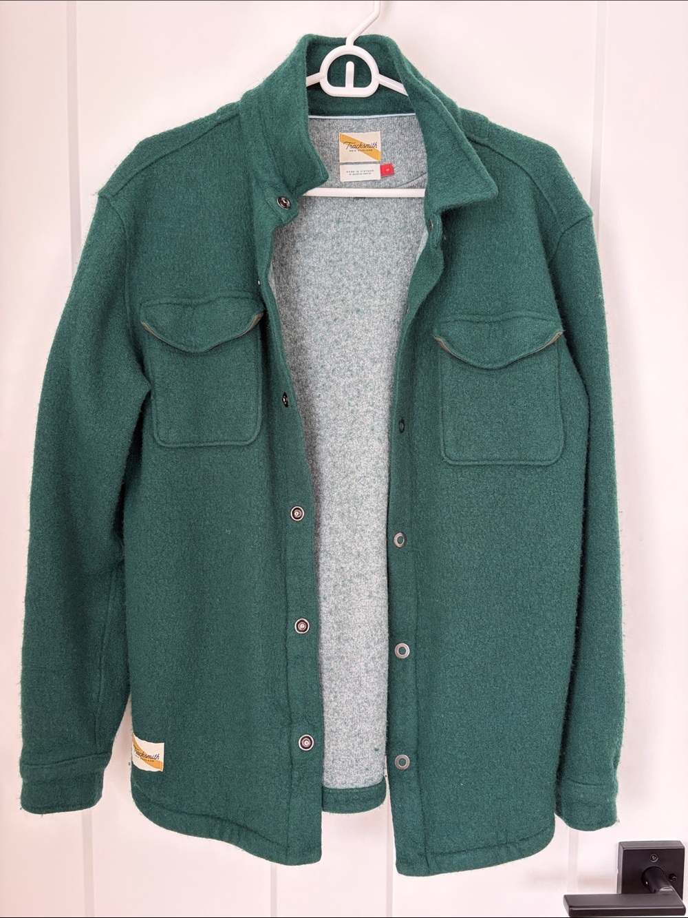 Tracksmith Forest Green Lightweight Shirt Jacket